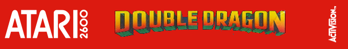 Double Dragon logo for Atari 2600